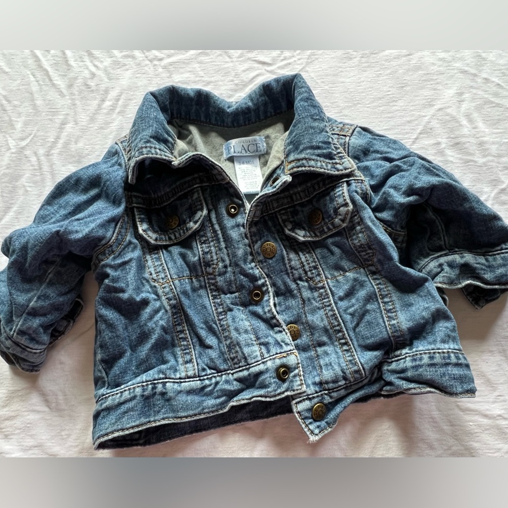 The Children’s Place Denim Jacket lined with Gray